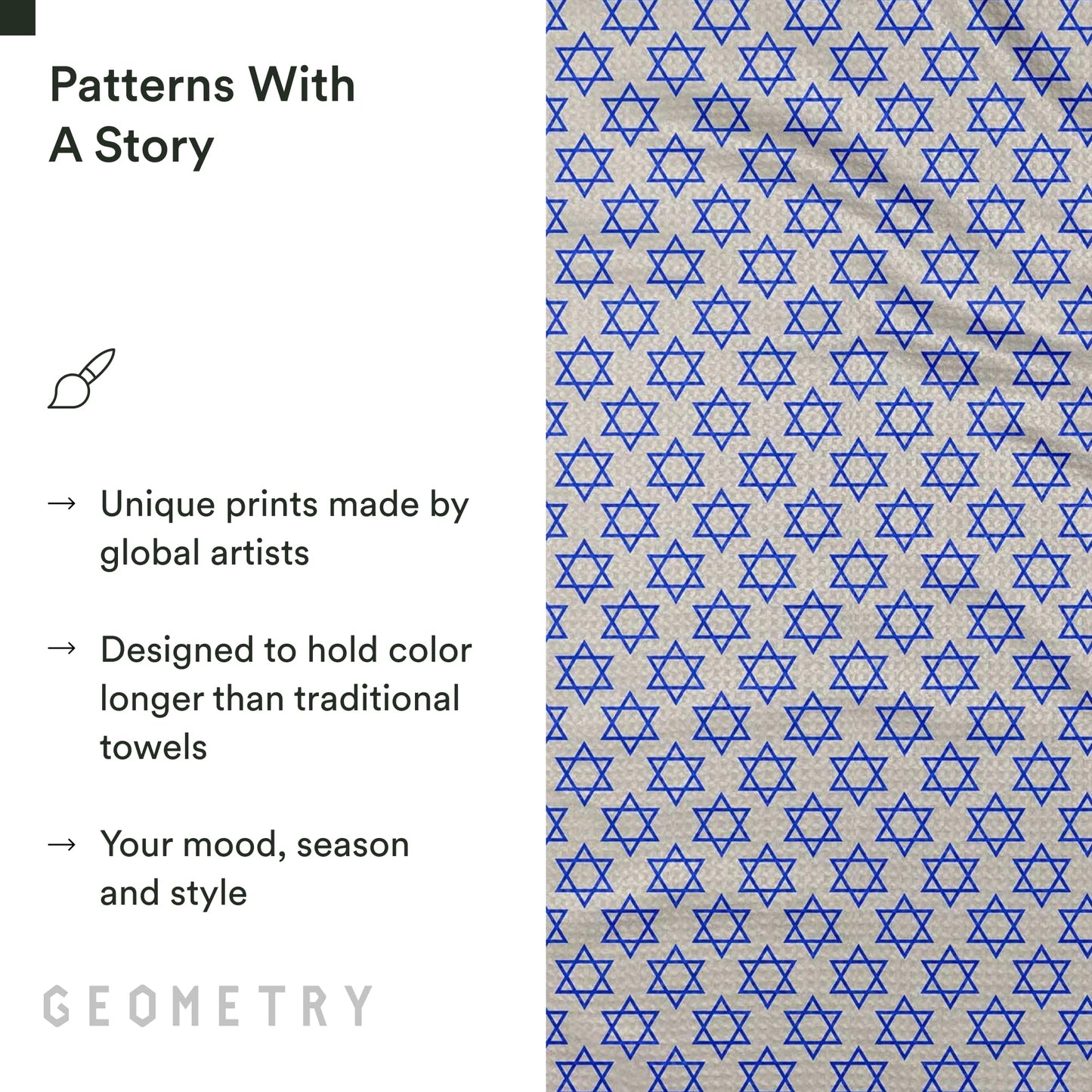 GEOMETRY Christmas Kitchen Towels - Quick Dry Microfiber Cloth Dish Towels for Kitchen Drying - Premium Quick Dry Towel - Sparkling Night