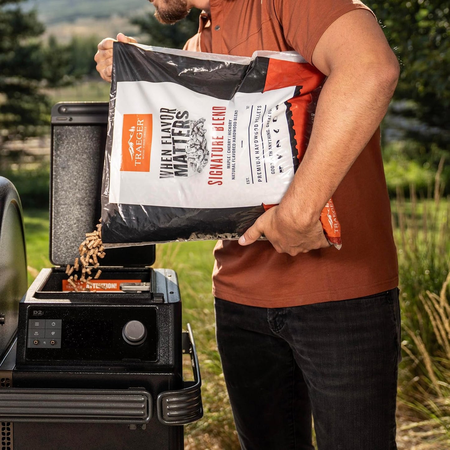 Traeger Grills 100% All-Natural Wood Pellets - Signature Blend for Smokers & Grills | 18 lb Bag