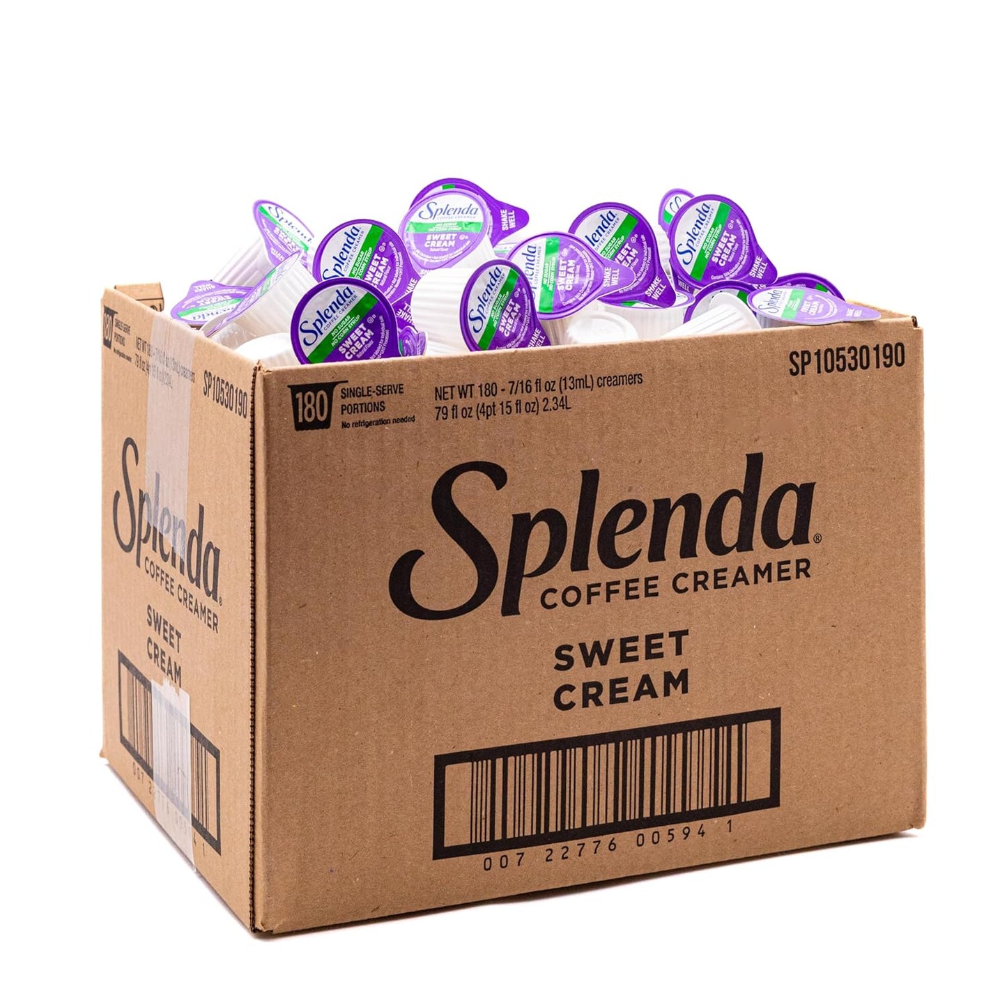 SPLENDA Sugar Free Sweet Cream Coffee Creamer Cups - 180 Count Single Serve Pods