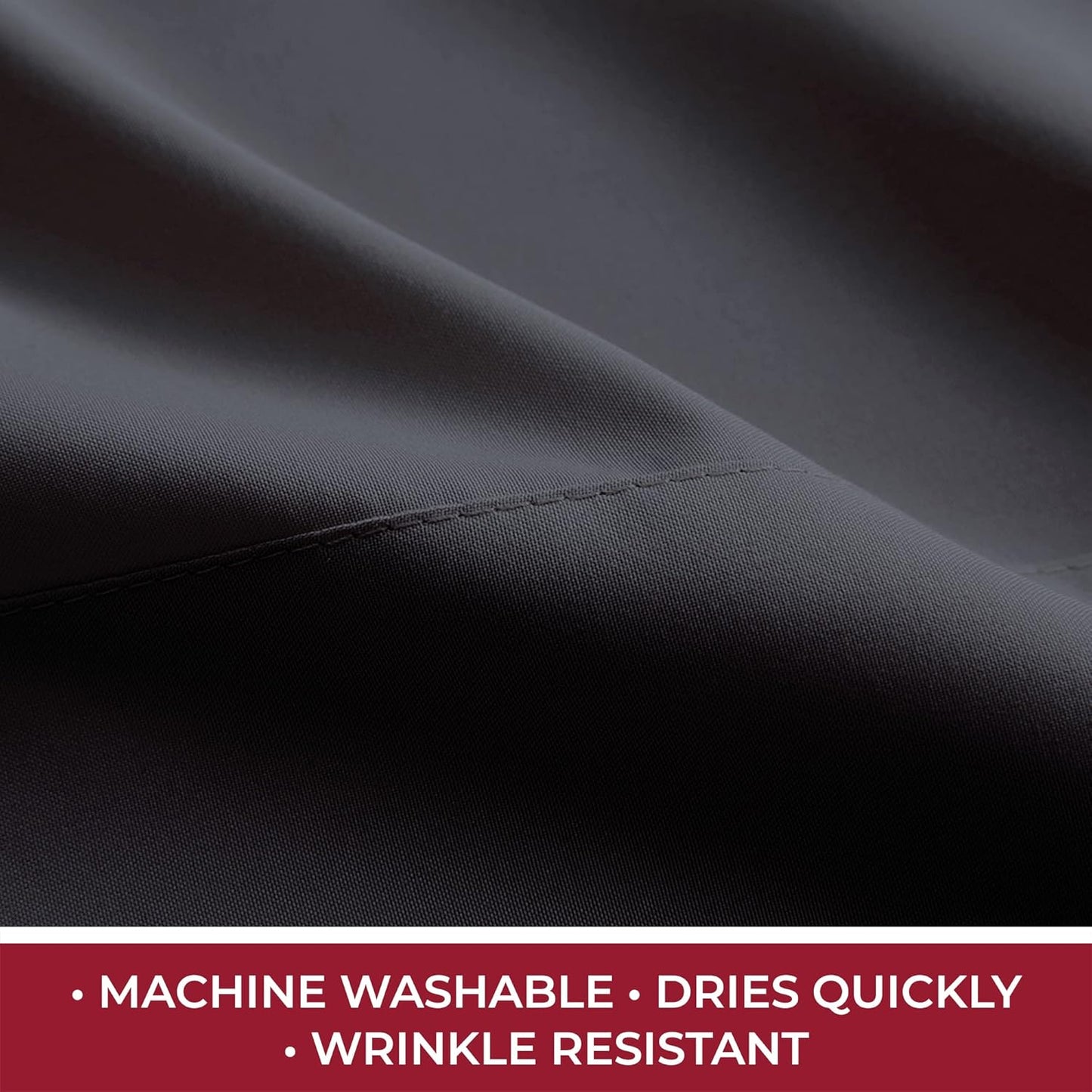 Mellanni RV Short Queen Sheets - Luxury Hotel Bedding | Extra Soft & Cooling - Deep Pocket up to 10 Inch (Black)