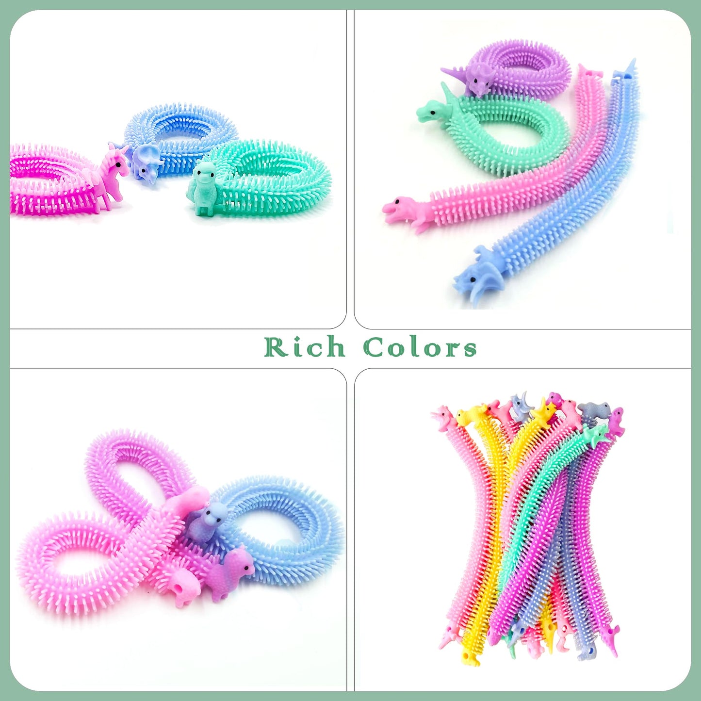 YZXODN 30 Pack Stretchy Strings Fidget Toys, Sensory Toys Bulk for Kids, Adults Stress Relief, Anti-Anxiety Autism Toys, Perfect for Easter, Children's Day, Classroom Exchange, Birthday, Party Favors