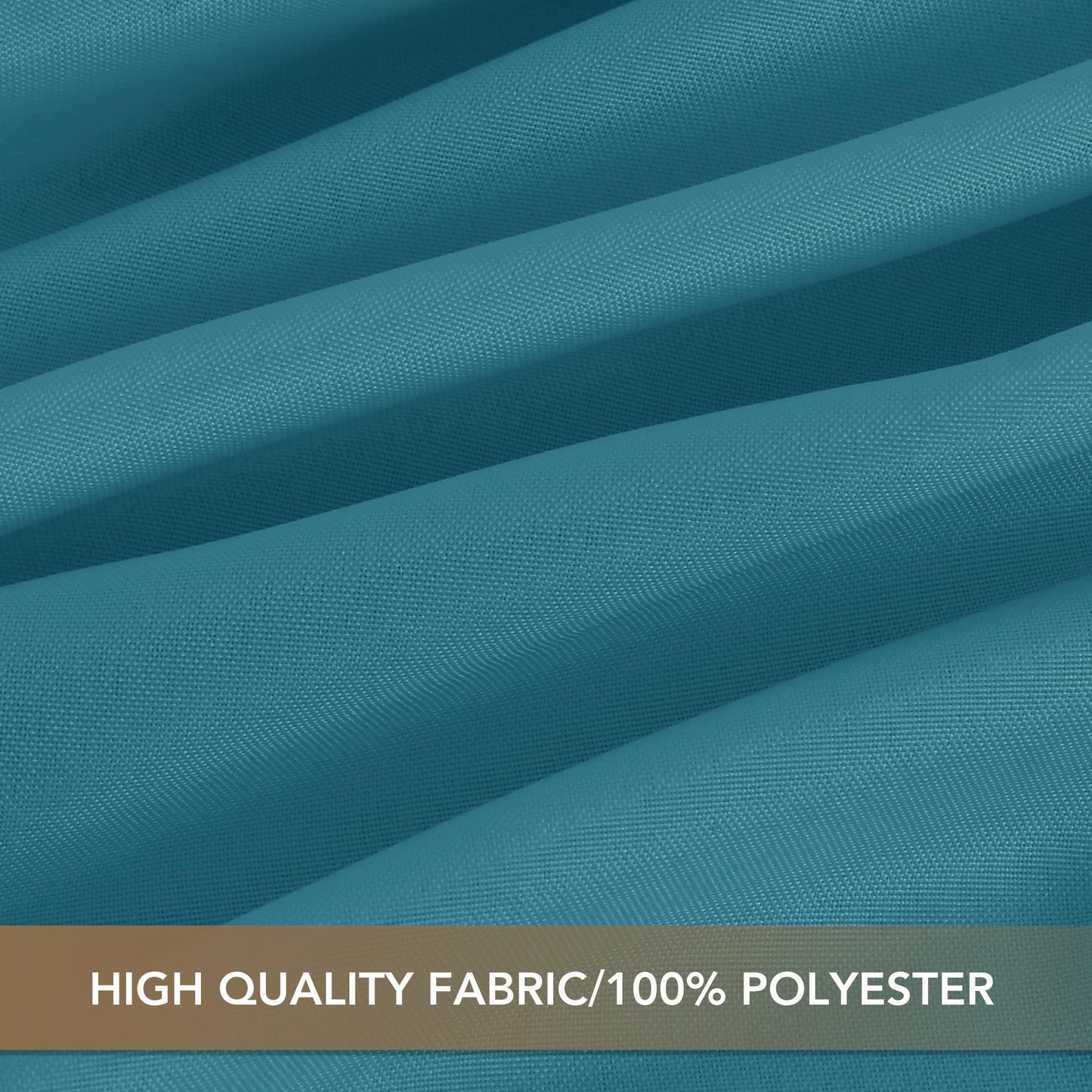 sancua Teal Tablecloths for 8 Foot Rectangle Tables, 8 Pack - Washable Polyester Fabric Table Cloth for Wedding Party, Birthday, Banquet Reception, 60x120 Inch