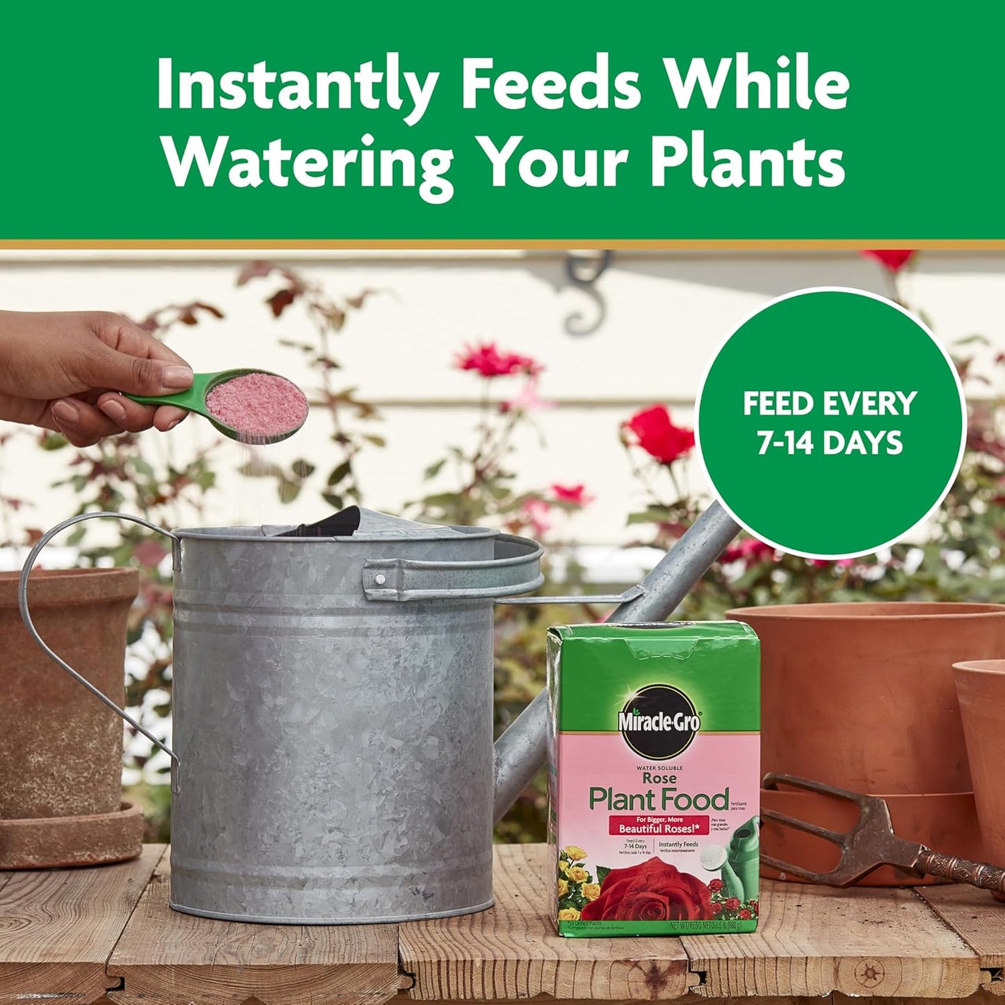 Miracle-Gro Rose Plant Food - Water Soluble Formula for Vibrant Blooms | 1.5 lb