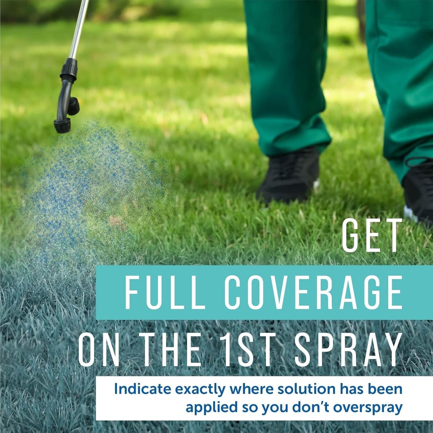 Maplefield Blue Spray Indicator Dye - 8 oz Bottle with Pipette | Lawn Dye for Sprayers