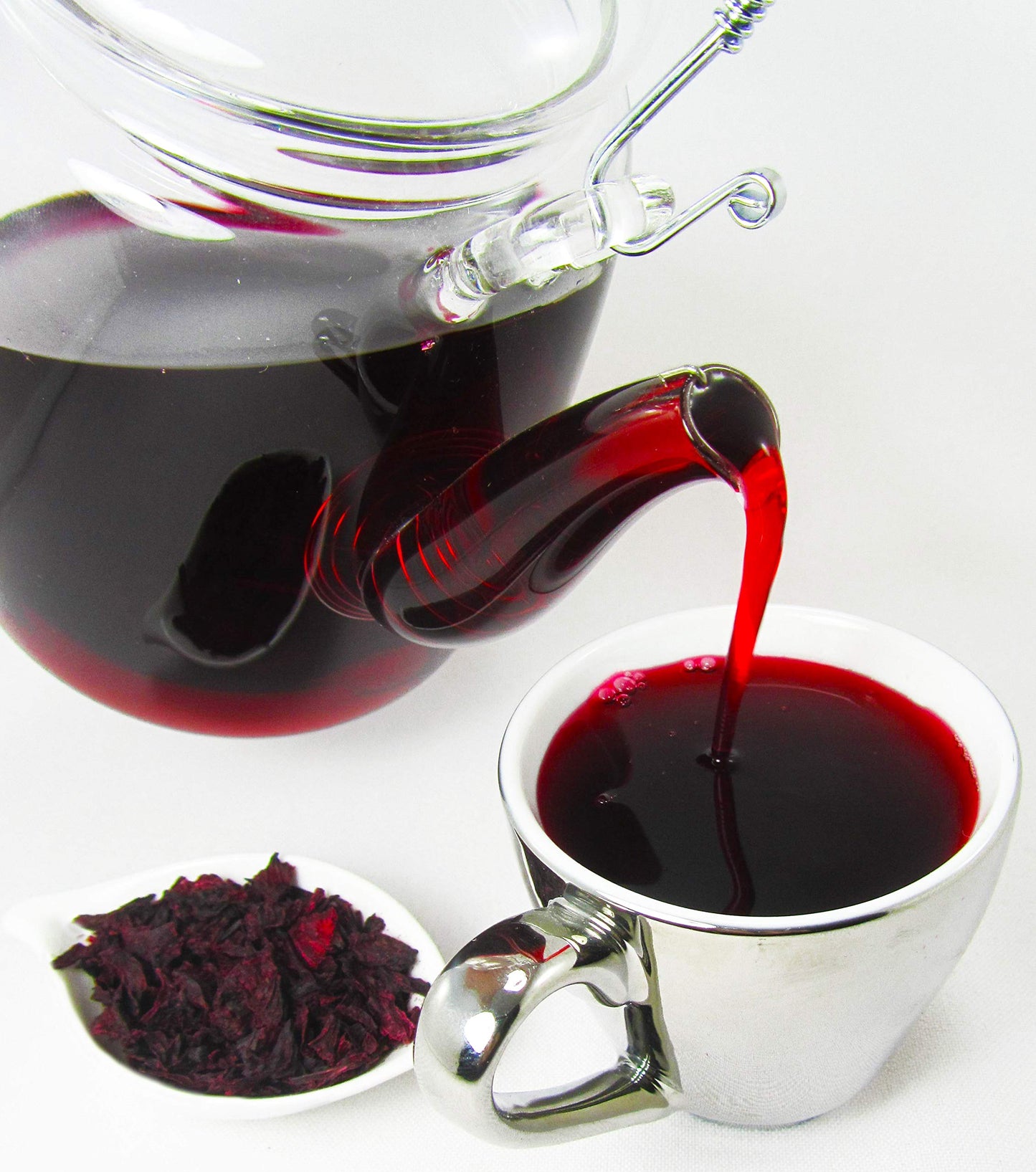 Wild Hibiscus Heart Tea | Premium Herbal Blend with Hibiscus & Botanicals (1.1 oz) | Caffeine-Free Wellness Tea | Rich in Flavor & Antioxidants [Pack of 6]