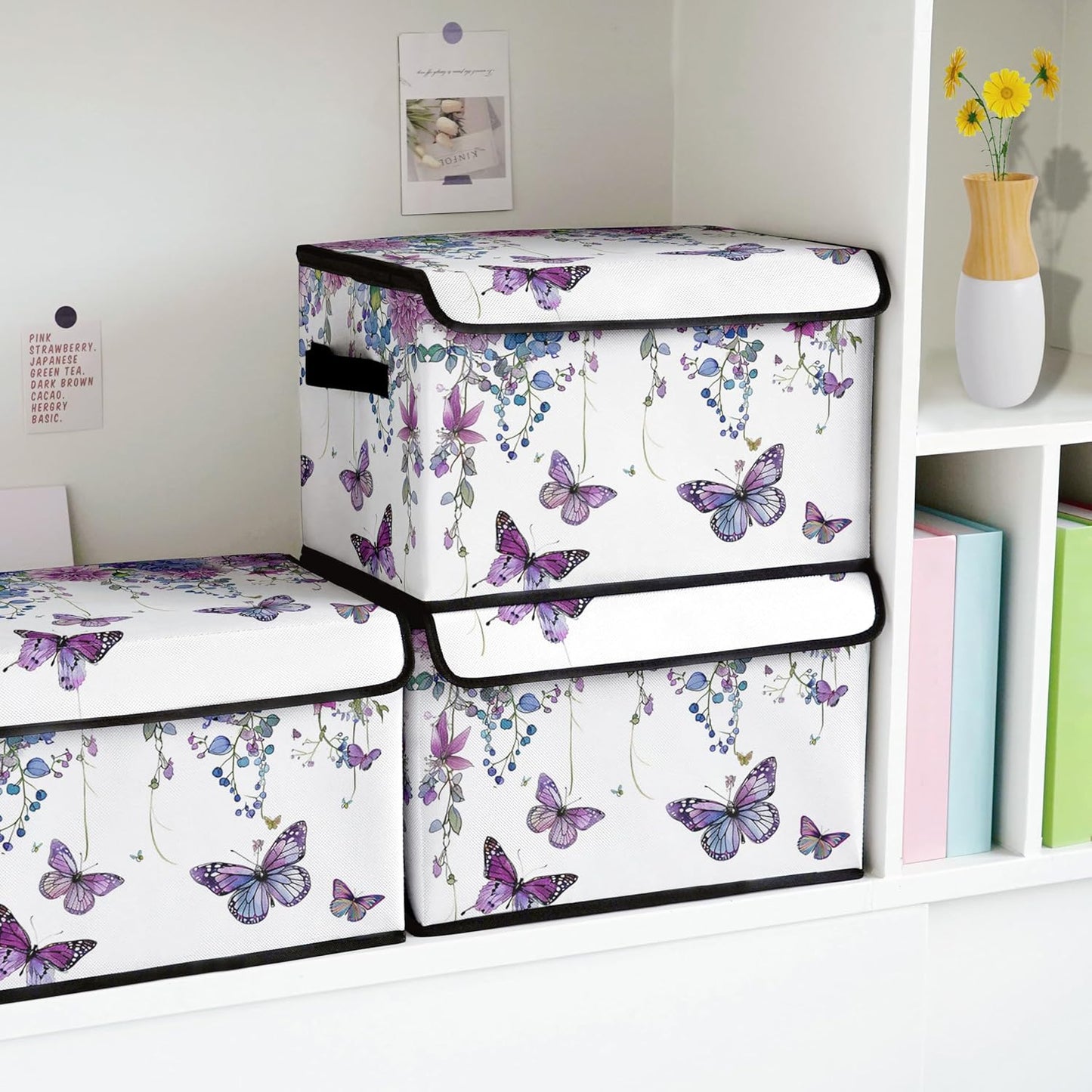 Skiennix Stackable Clothes Storage Bins - Lidded Organizers for Home & Office | 3-Pack Under Bed Containers
