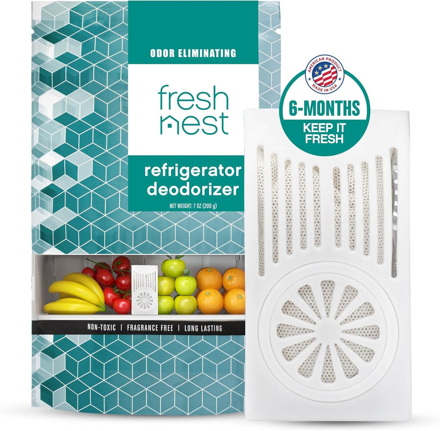 Zeolite Refrigerator Deodorizer by [Brand Name] - Powerful Odor Eliminator for Fridge & Freezer | Long-Lasting & Safe