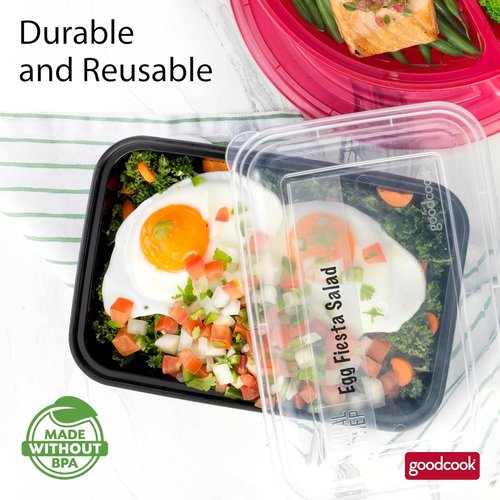 GoodCook Meal Prep Containers - Durable, BPA-Free | Perfect for Meal Planning & Storage