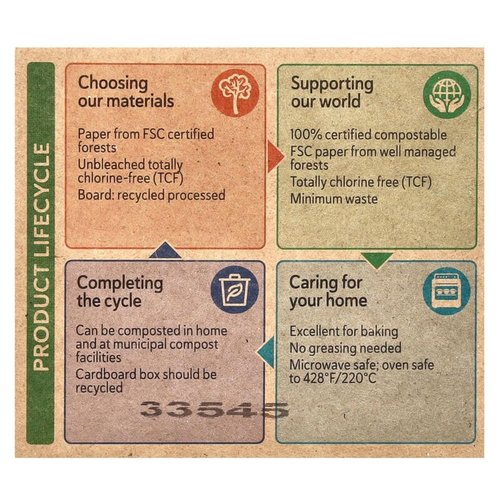 If You Care Baking Cups - Large Size, 60 Count | Eco-Friendly & Biodegradable