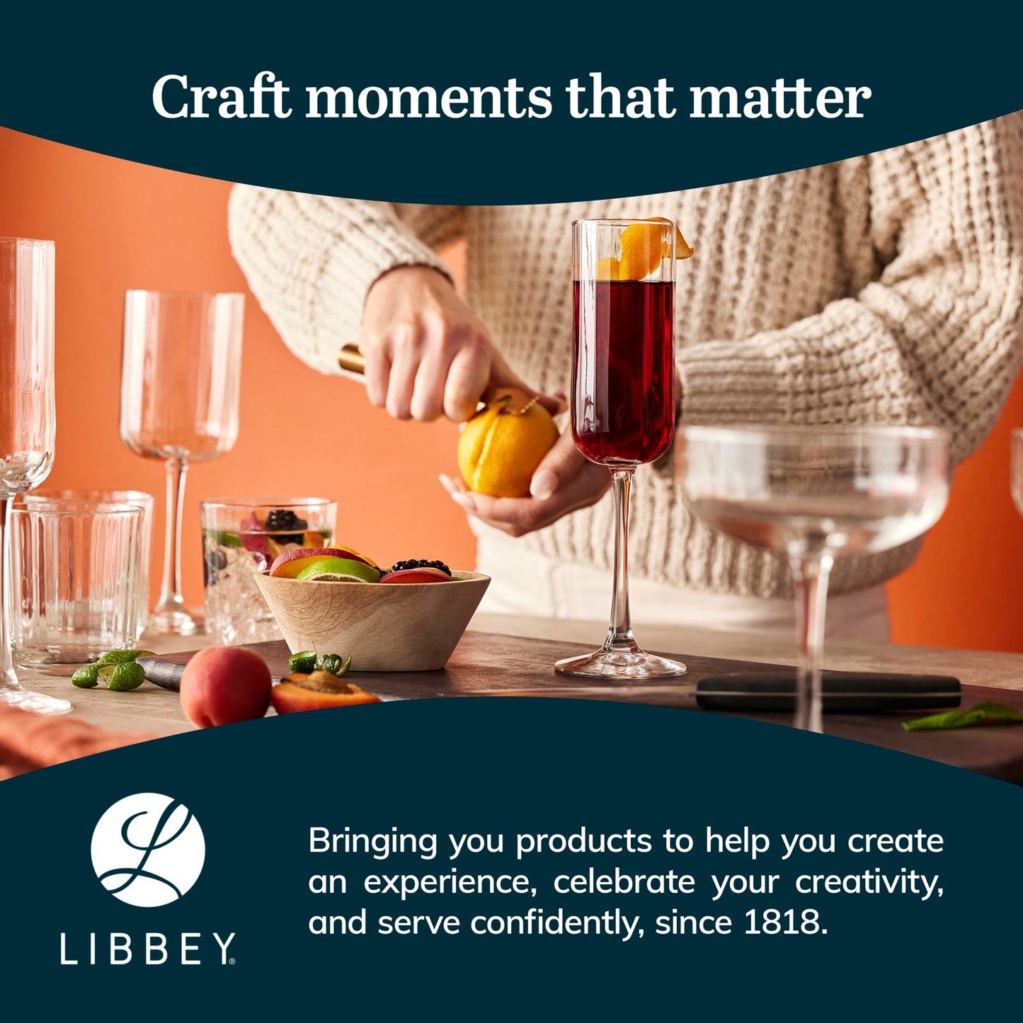 Libbey Paneled Martini Glasses Set of 4, 9.5 Oz Fine Ribbed Modern Martini Glasses, Dishwasher Safe Martini Cocktail Glasses for Cocktail Parties