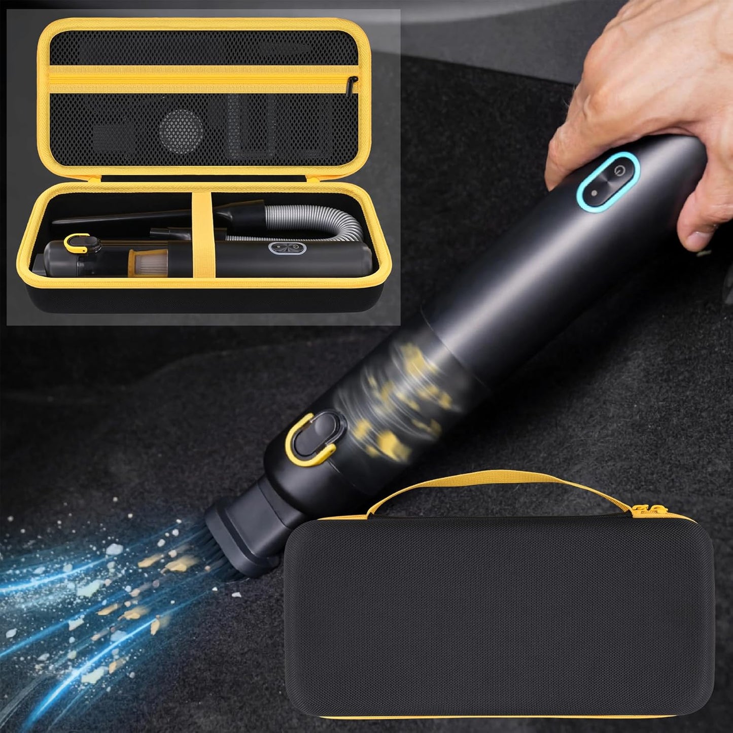 Aenllosi Hard Case for Fanttik V8/V10 Car Vacuum | Durable Organizer for Apex & Slim Models