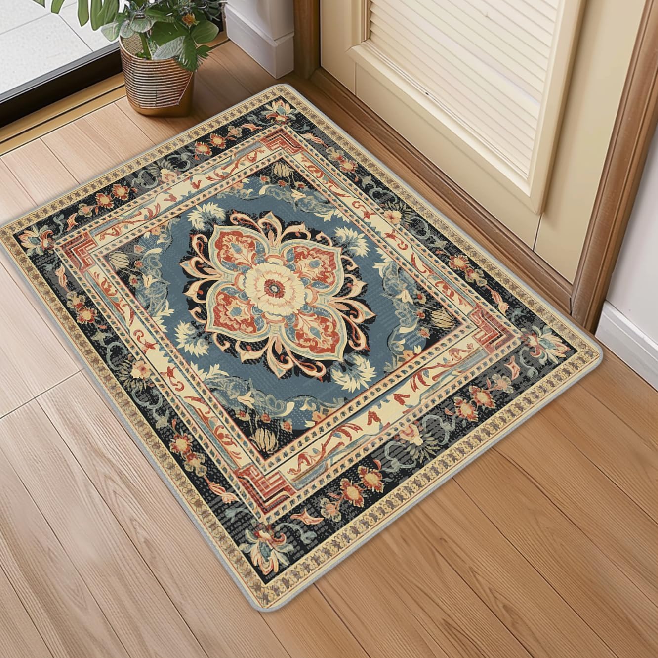 Skiennix 2x3 Entry Rug - Stylish Indoor Door Mat for Entryway | Durable & Easy to Clean