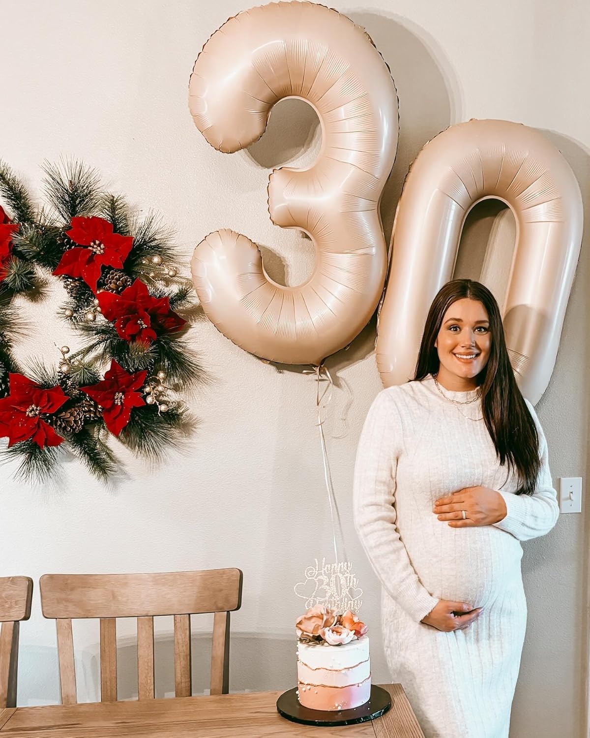 Light Brown Number Balloon - 40 Inch Tan 0 Balloon | Beige Birthday Decorations & Party Supplies