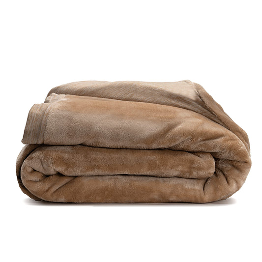 Luna CoolLuxe True Cooling Weighted Blankets + Duvet Cover - Premium Quality Bed Blanket, Breathable Weighted Cooling Blanket - Cooling Blanket for Hot Sleepers [12lbs - Full - 48" x 72"] [Tan]