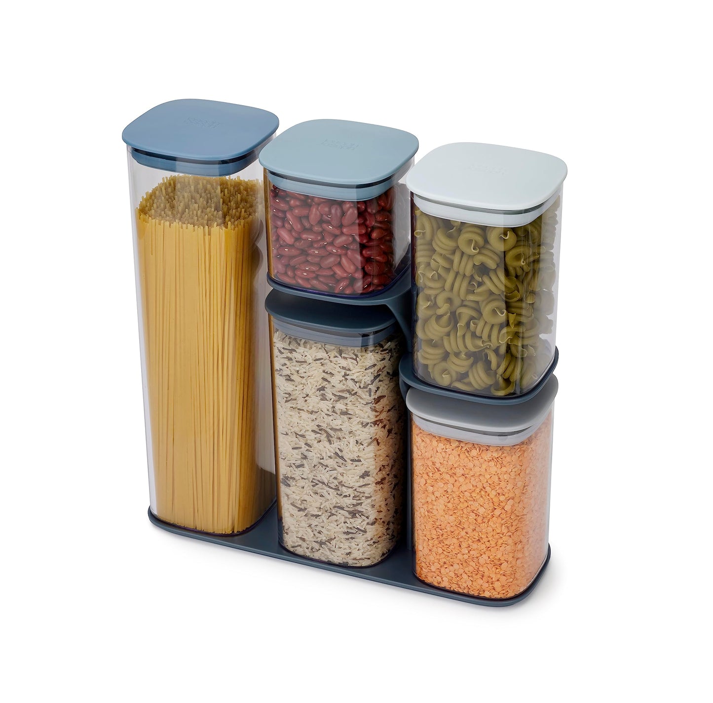 Joseph Joseph Editions Podium 5-piece food storage container set, BPA free - Blue