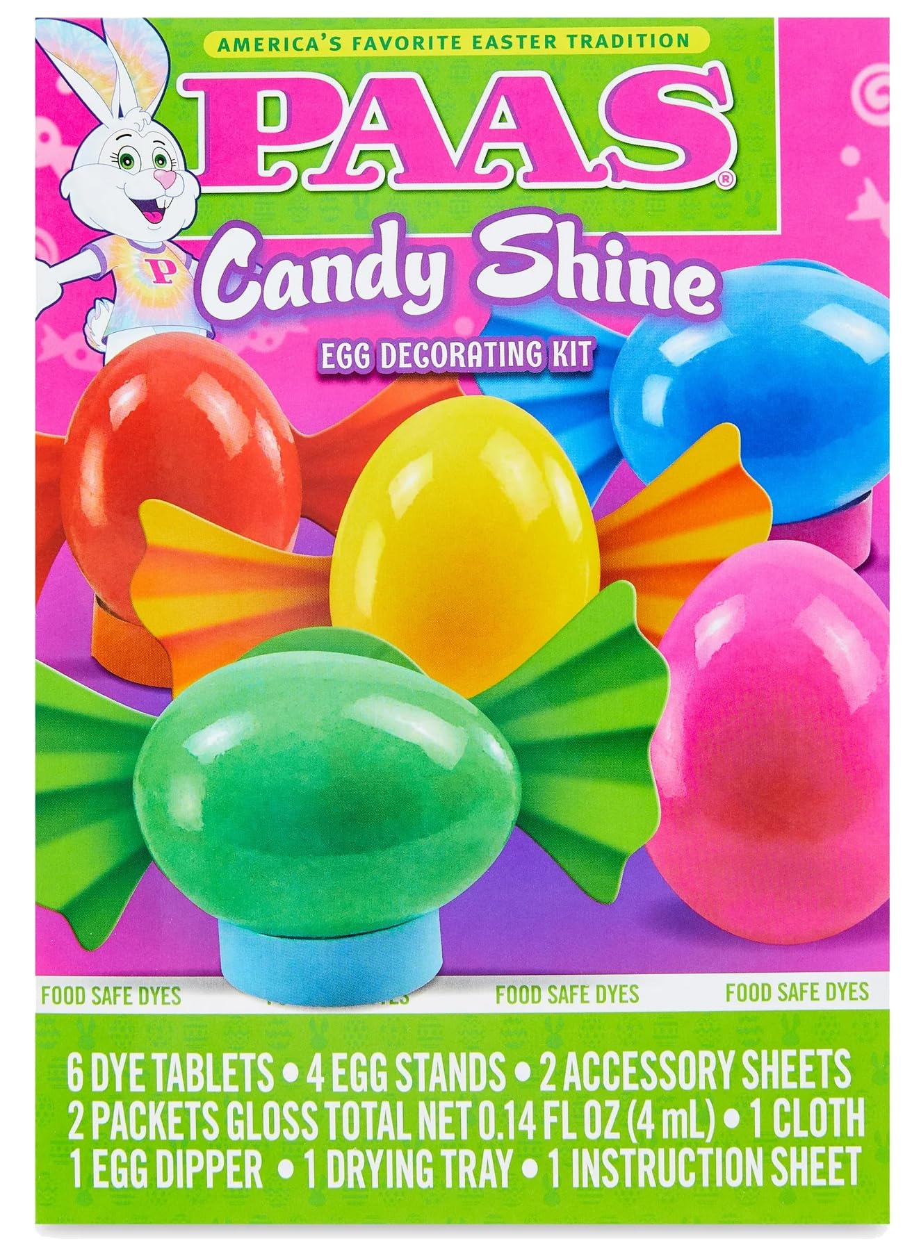 Egg Dye- PAAS Easter Candy Shine Egg Decorating Kit | Color & Shine