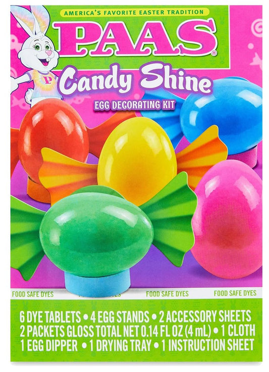 Egg Dye- PAAS Easter Candy Shine Egg Decorating Kit | Color & Shine
