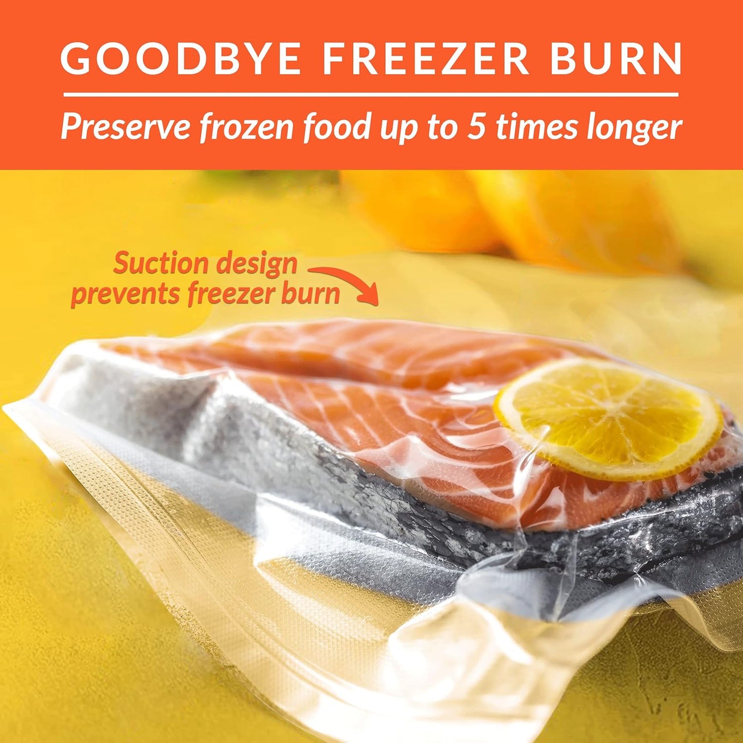 Lock Vacuum Sealer Bags - BPA-Free 8x50 Inch Rolls for Food Preservation & Sous Vide | Set of 2