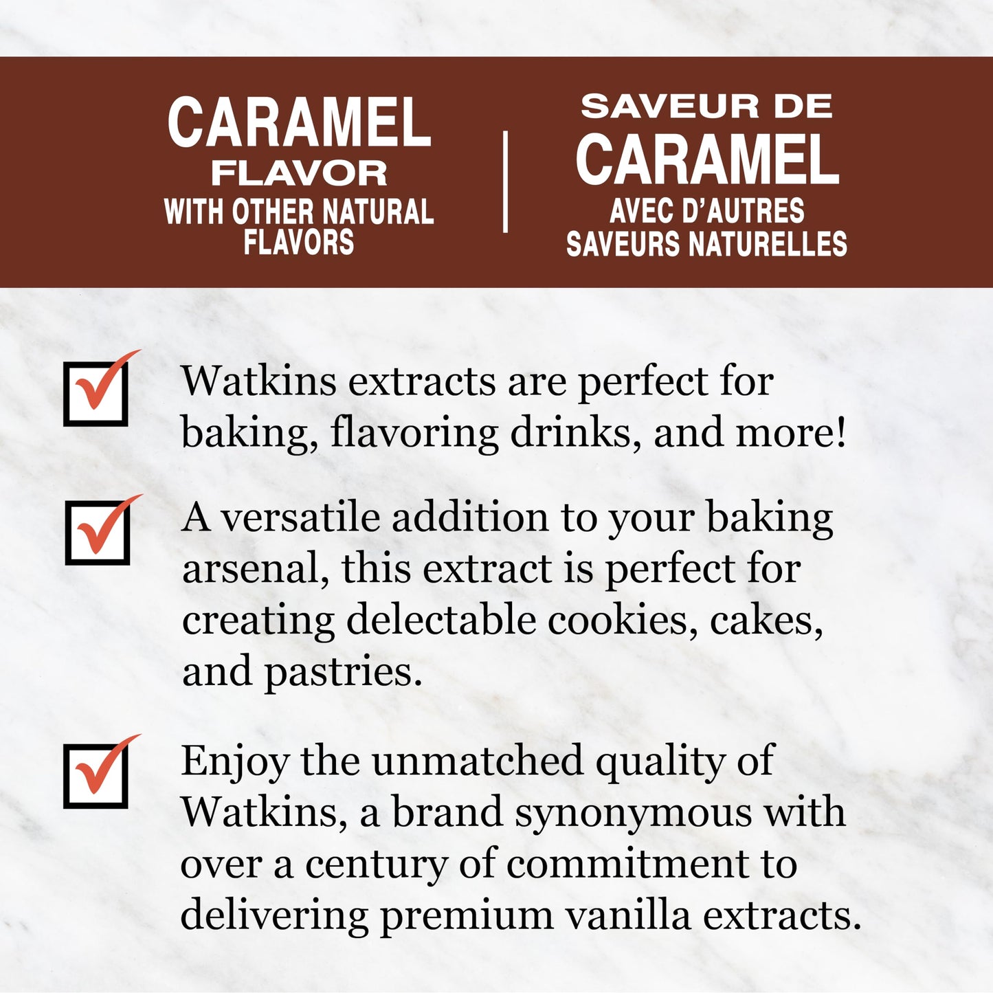 Watkins Caramel Flavor, 2 oz. Bottles, Pack of 6 (Packaging May Vary)