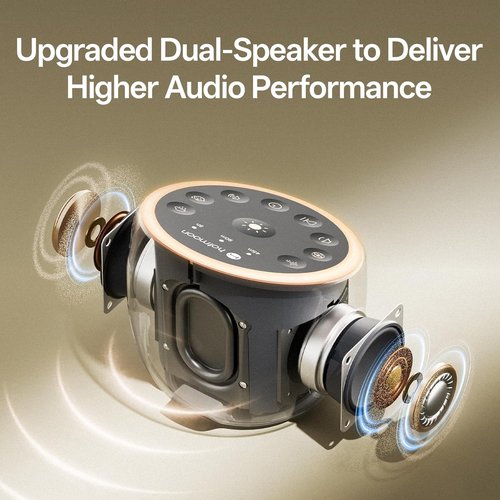 Hotmoon Sound Machine - Dual-Speaker White Noise Device with 40 Relaxing Sounds & Timer | Pink, Brown, Green