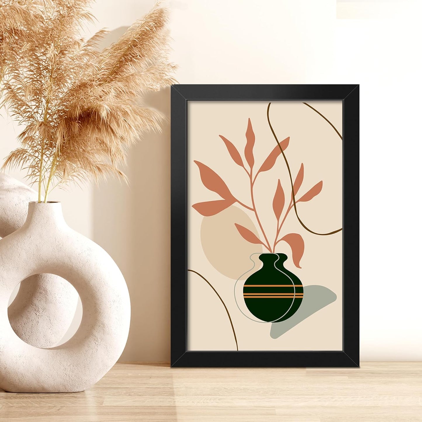 LaVie Home 5.5x8.5 Picture Frame - Classic Black Frame with HD Plexiglas for Wall Display | Vertical & Horizontal Use