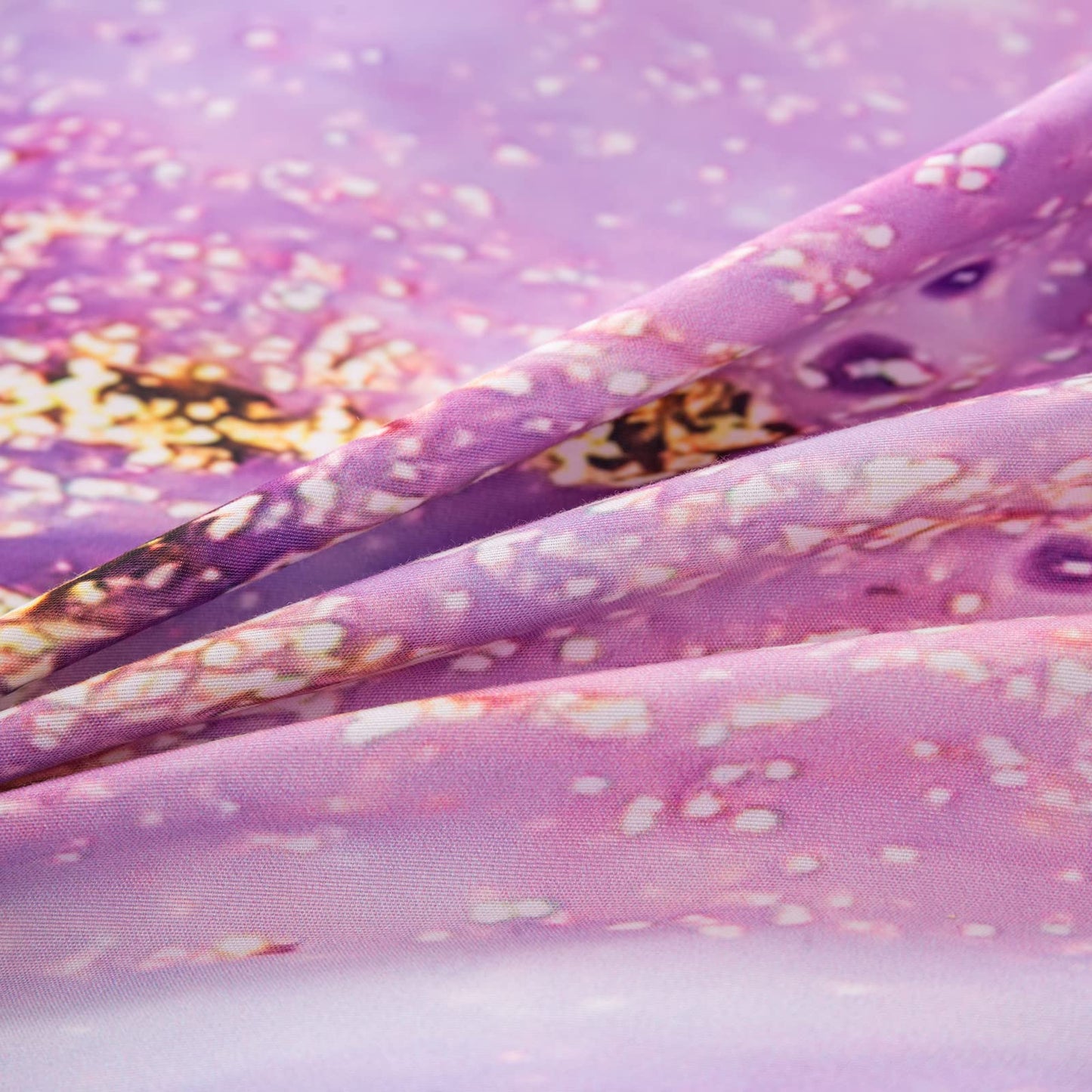 Bodhi Girls Comforter, Purple & Tie Dye Comforter Set for Kids, Queen Size, Marbling Pattern with Pillow Cover