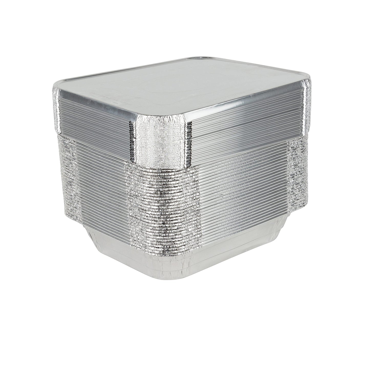 Stock Your Home 9x13 Aluminum Trays with Lids (10 Pack) – Disposable Half Size Deep Pans for Cooking, Storage, BBQ, Grilling, Catering