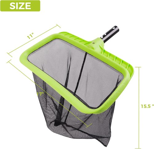 BoxedHome Pool Skimmer Net - Durable Nylon Mesh for Easy Leaf & Debris Cleanup | Reinforced Frame
