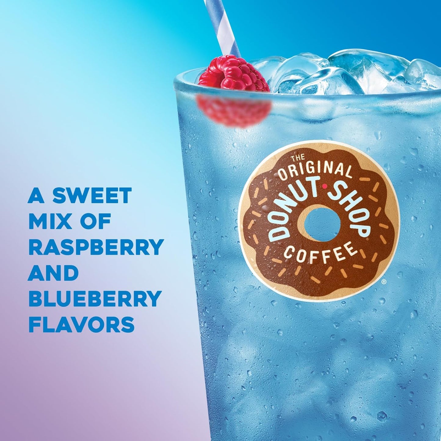 Original Donut Shop Iced Refreshers - Berry Chill Brew Over Ice K-Cup Pods | 20-Count Box