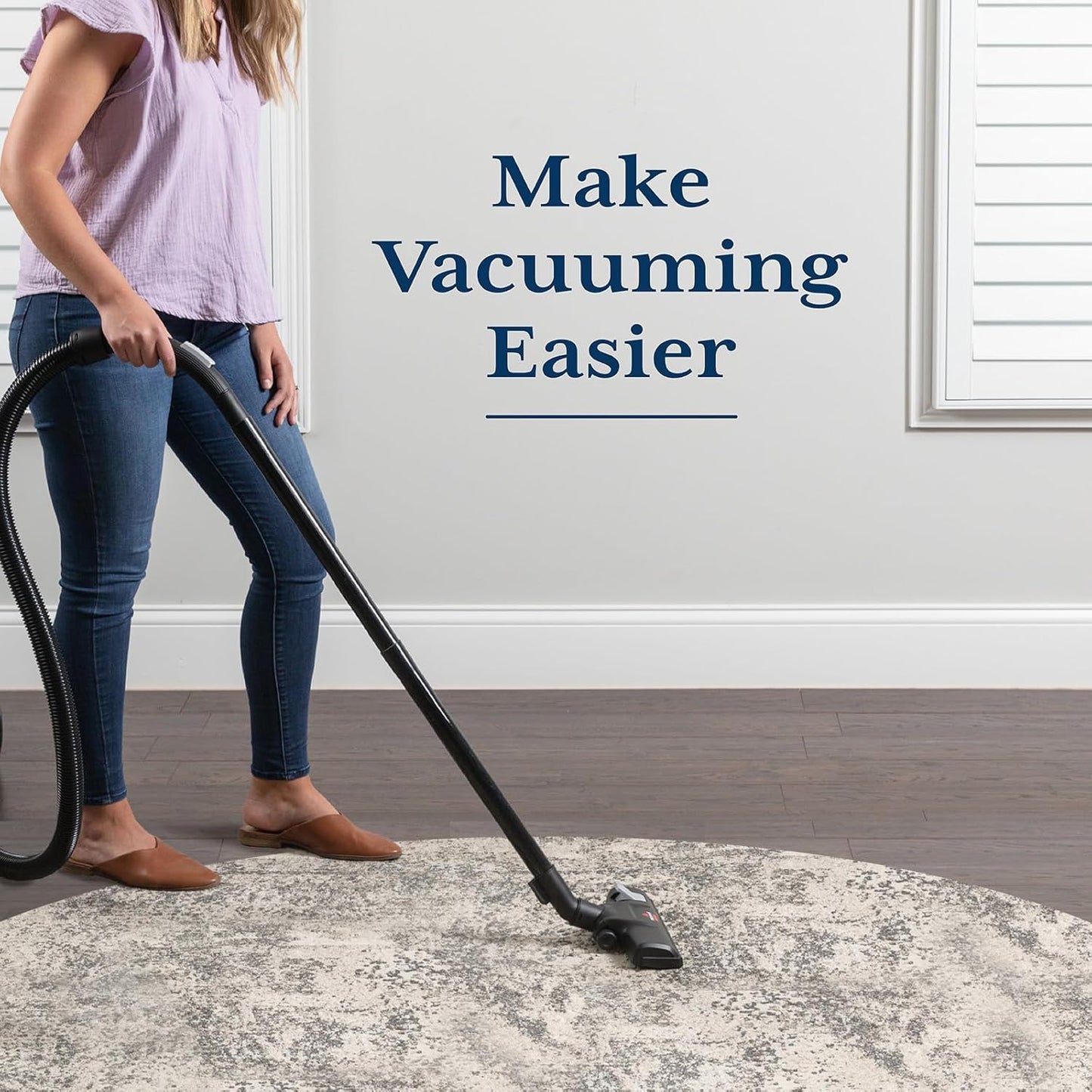 Veken Round Rug Pad Gripper - Non-Slip 2x2 Ft Mat for Hardwood & Tile Floors | Keeps Rugs Safe
