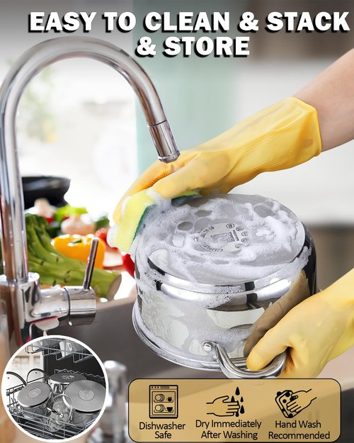 Cook N Home 8 Quart Stainless Steel Stockpot with Lid