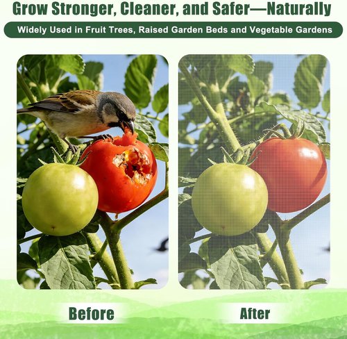 Feed Garden Garden Netting - 8x10FT Ultra-Fine Mesh PE Cover for Vegetables & Fruits Protection