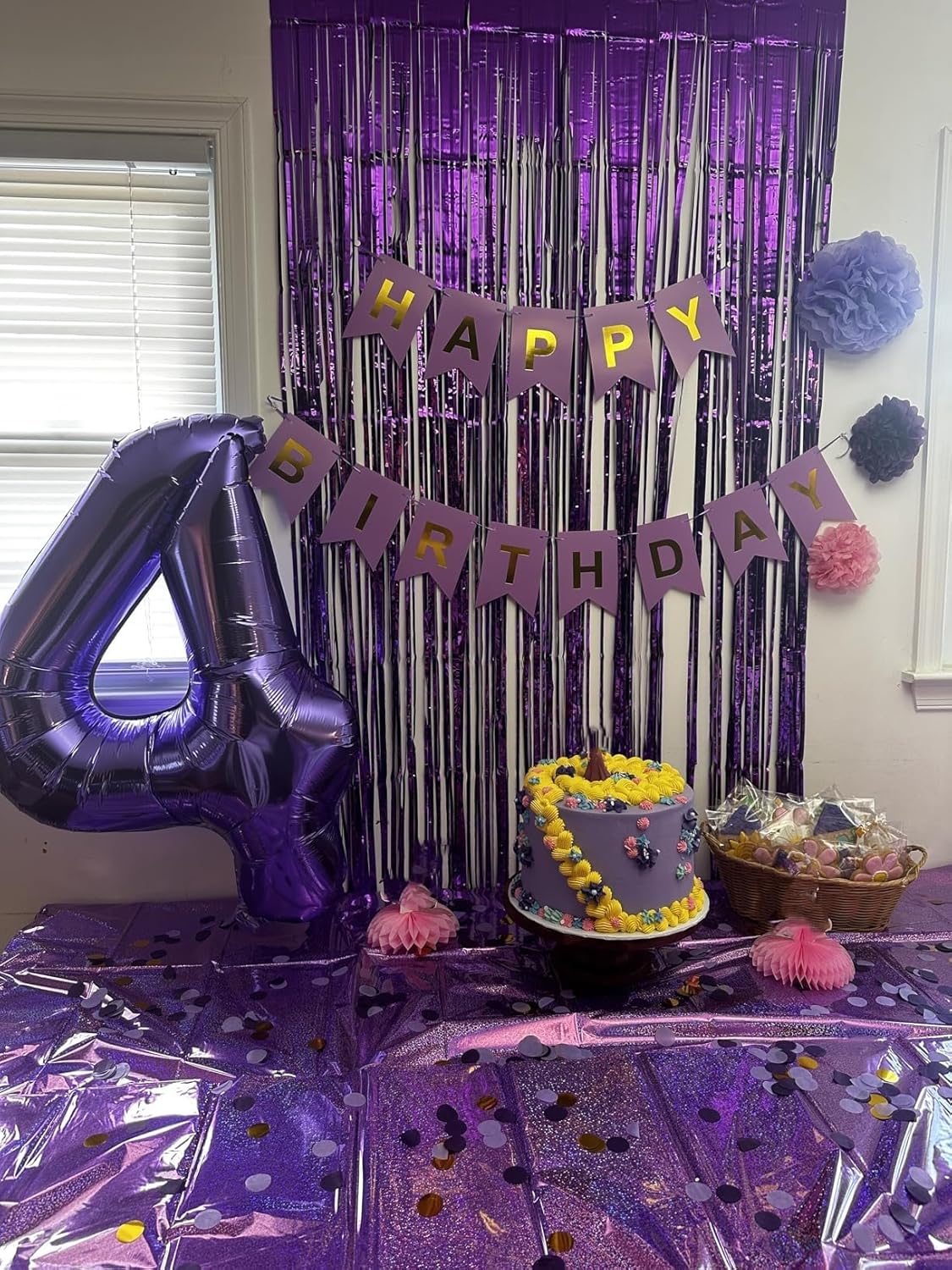 Skiennix 40 Inch Purple Number Balloon - Glamorous 40th Birthday Party Decoration for Men & Women