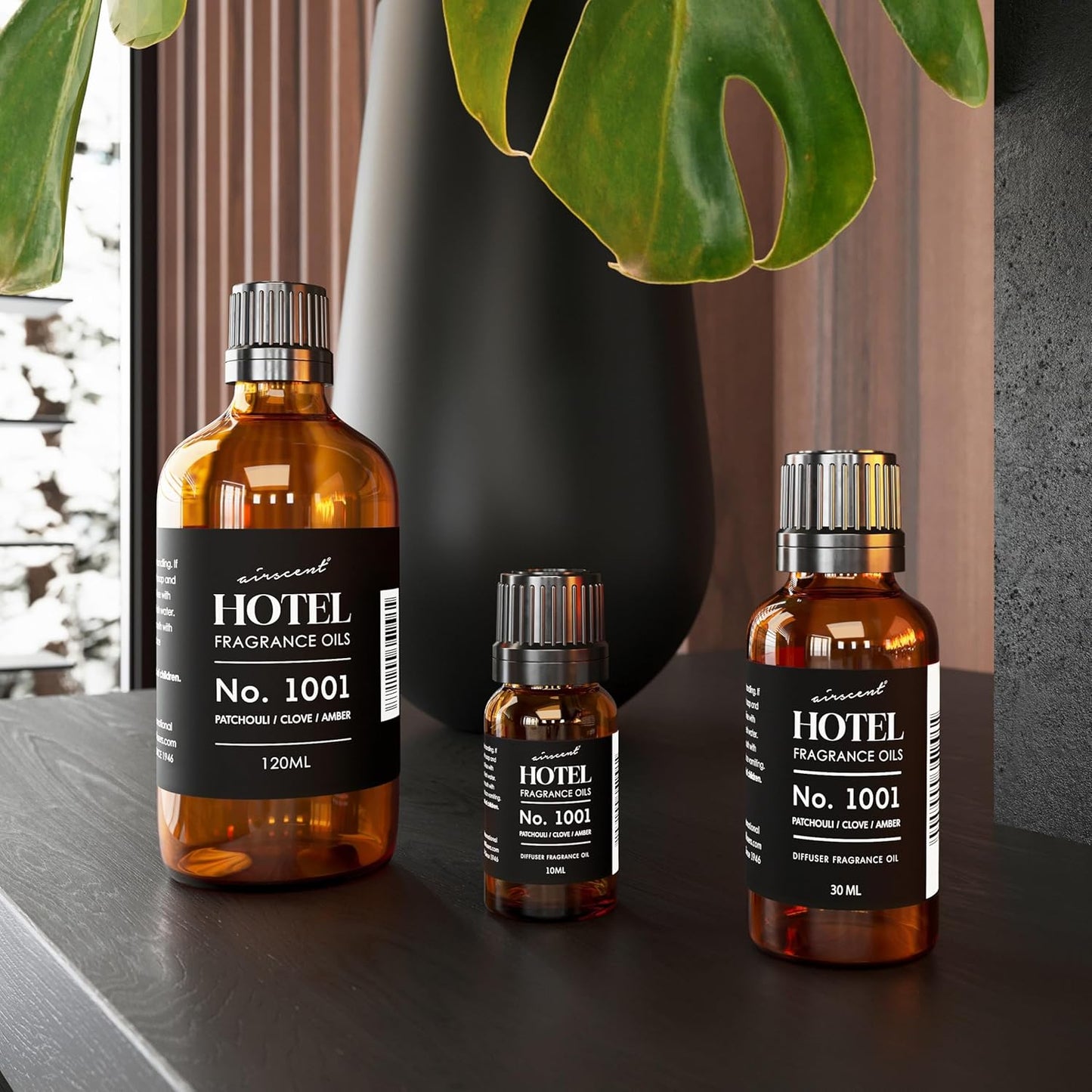 AirScent Diffuser Oil No. 1001 - Premium Patchouli Clove Amber Fragrance - 10 mL Glass Dropper Bottle