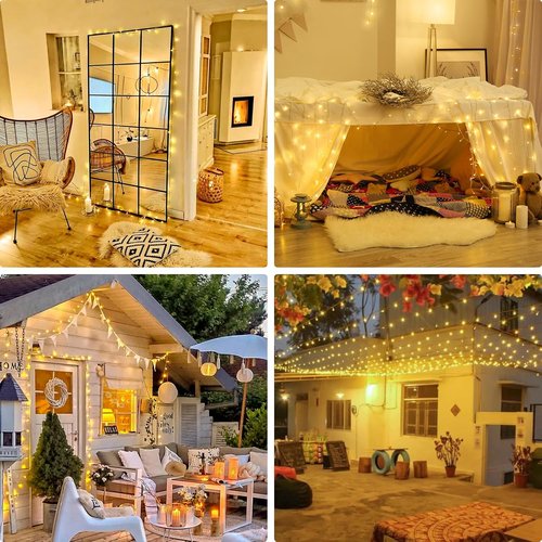 JMEXSUSS 100 LED Globe String Lights - Warm White Outdoor Decor | Perfect for Parties & Events