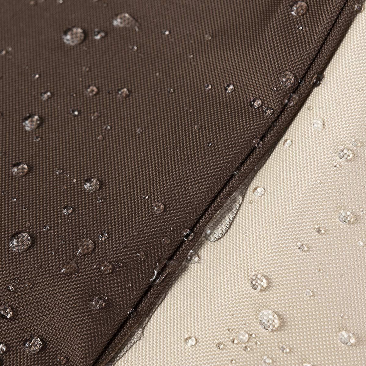 Vailge High Back Patio Chair Cover - Waterproof Heavy Duty 600D Protection | 35" L x 28" W x 35" H, Beige & Brown