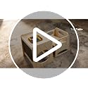 Natural Montessori Toddler Table and Chair Set with Adjustable Height - Baby Proofed Kids Learning & Eating Furniture