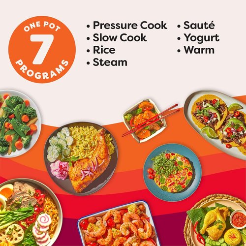 Instant Pot 4QT RIO Mini 7-in-1 Multi-Cooker - Pressure Cooker, Slow Cook, Steam & More | Black, 4 Quarts