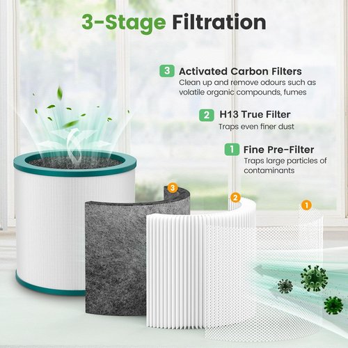 Dyson TP01 Replacement Filter - Compatible with TP01, TP02, TP03, AM11, BP01 Models - 2 Pack