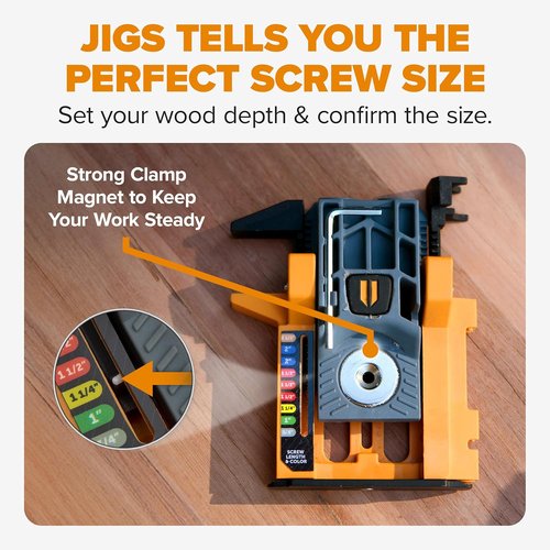 BORA Mini Pocket Hole Jig Kit - Auto-Adjusting Portable System for Woodworking | Complete Tool Set