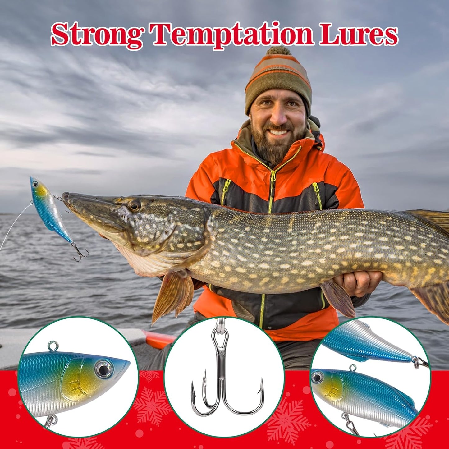VIB Fishing Advent Calendar 2025 | 24-Day Countdown with Exciting Fishing Lures - Perfect Xmas Gift for Men & Boys