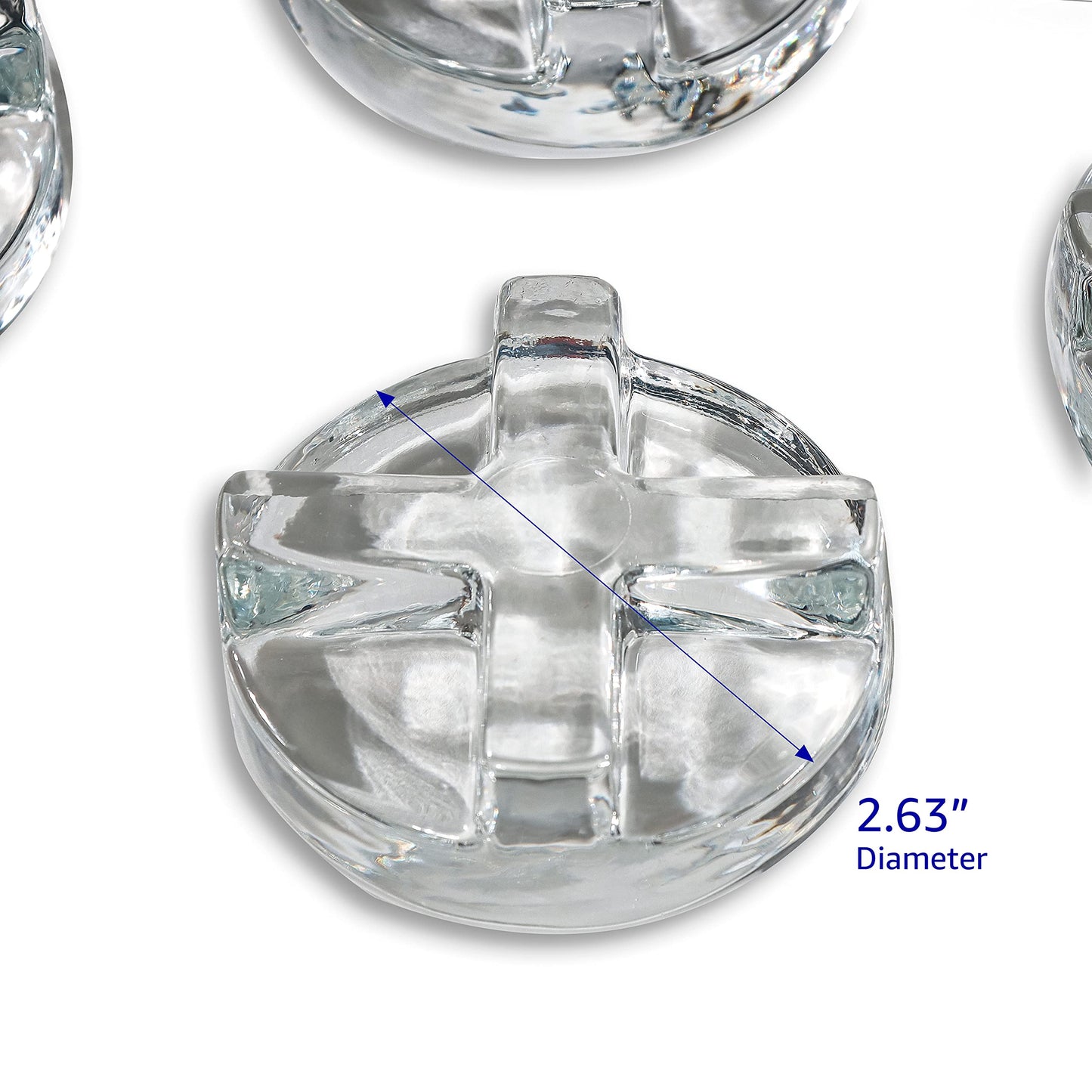 Trademark Innovations Glass Fermentation Pickling Jar Weights, Groove Grip Style (Set of 6)