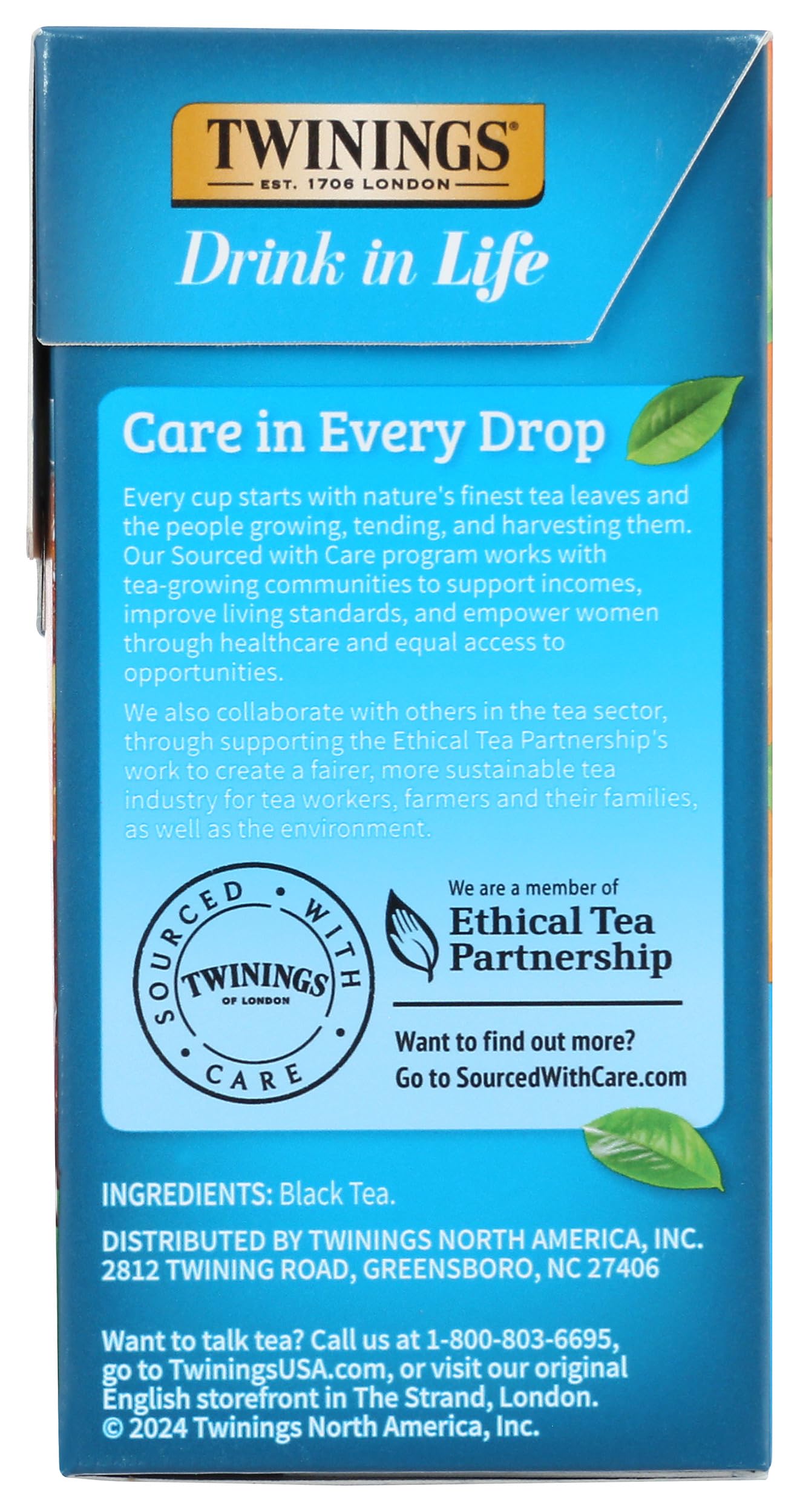 Twinings, Tea Iced Pure Black, 72 Count