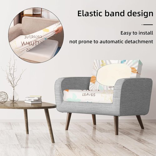BIETYONE Outdoor Couch Cushion Covers - 8Pcs Washable & Reusable Protector | Chrysanthemum Design