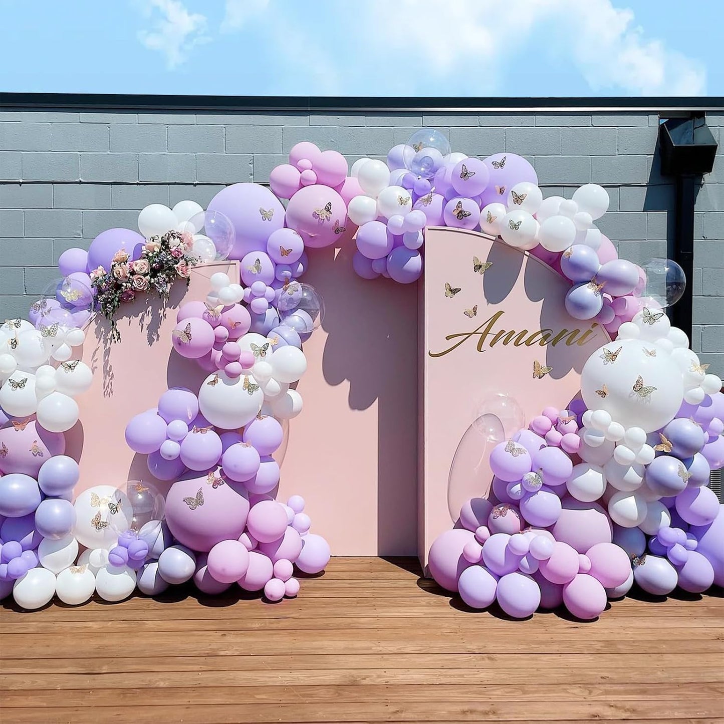 Skiennix Pastel Purple Balloons - 120pcs in 5-18 Inch Sizes for Baby Showers, Weddings & Parties
