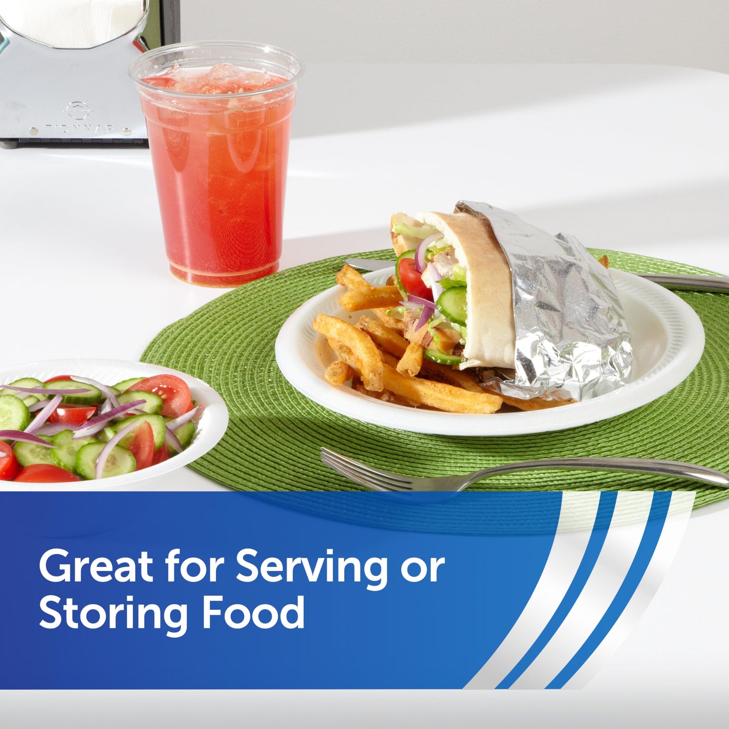 Reynolds Foodservice Pre-Cut Aluminum Foil Sheets, Great for Concessions, Catering, Cafeterias, and Restaurants, Easily Moldable Around Food, 12 x 10.75 Inches, 500 Ct.
