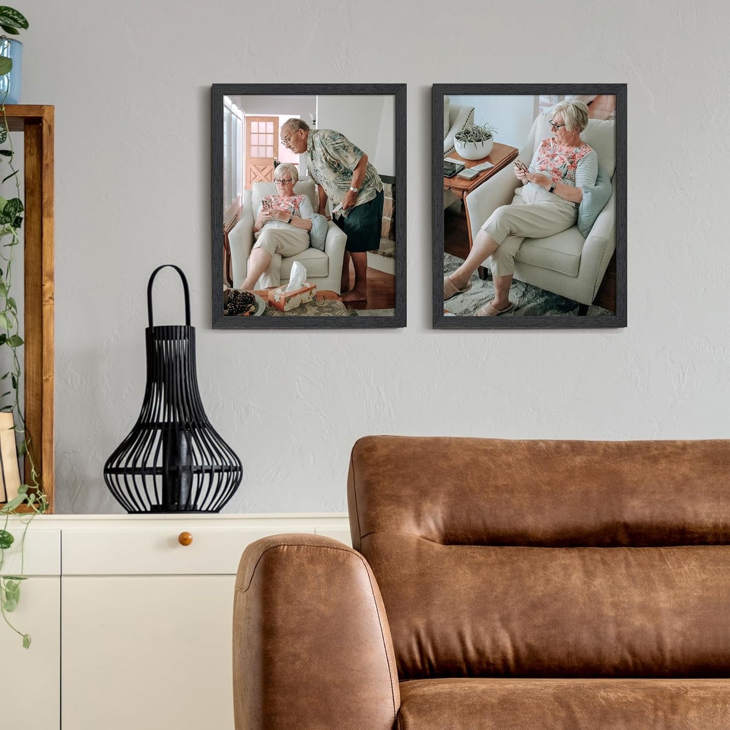 Upsimples 11x14 Picture Frame - Stylish Black Wall Gallery Frame for Photos | Engineered Wood
