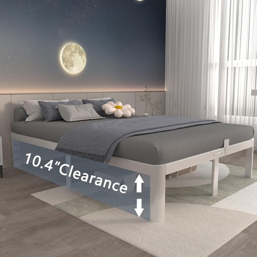 ITIMIDI Queen Bed Frame - 12 Inch Metal Platform Design, No Box Spring Needed, Easy Assembly, Heavy Duty