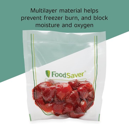 FoodSaver 1-Gallon Vacuum Sealer Bags - Commercial Grade, Reusable | 10 Count Pack