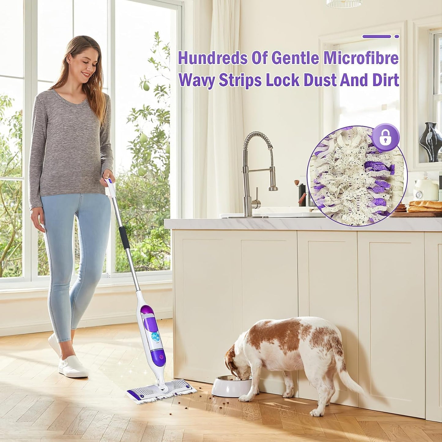 Skiennix 40 Pack Disposable Refill Pads - Multi-Surface Replacement Spray Mopping Pads for Safe Floors